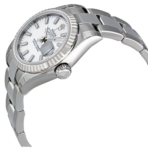 Rolex Lady Datejust 26 White Dial Stainless Steel Oyster Bracelet Automatic Watch #179174WSO - Watches of America #2