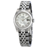 Rolex Lady Datejust 26 White Mother-of-pearl Dial Stainless Steel Jubilee Bracelet Automatic Watch 179174MRJ#179174-MRJ - Watches of America