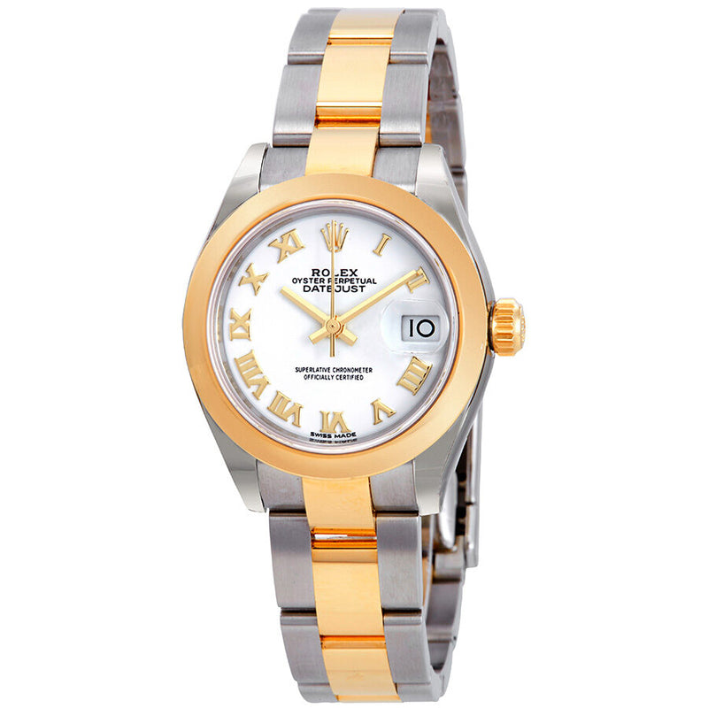 Rolex Lady-Datejust 28 Automatic White Dial Ladies Steel and 18kt Yellow Gold Oyster Watch #279163WRO - Watches of America