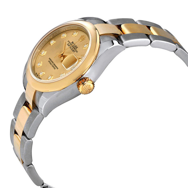 Rolex Lady Datejust 28 Champagne Diamond Dial Ladies Oyster Watch #279163CDO - Watches of America #2