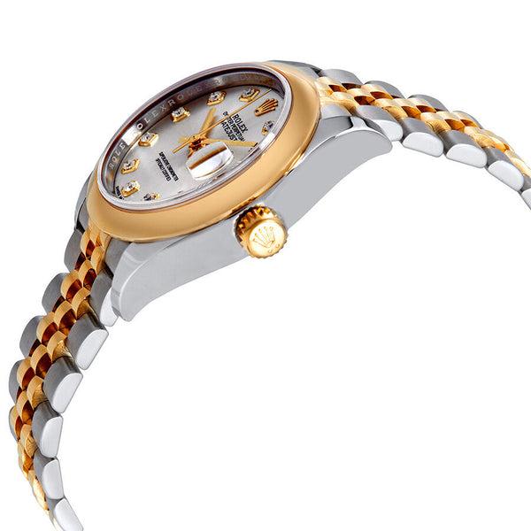 Rolex Lady Datejust 28 Silver Dial Steel and 18K Yellow Gold Jubilee Watch #279163SDJ - Watches of America #2