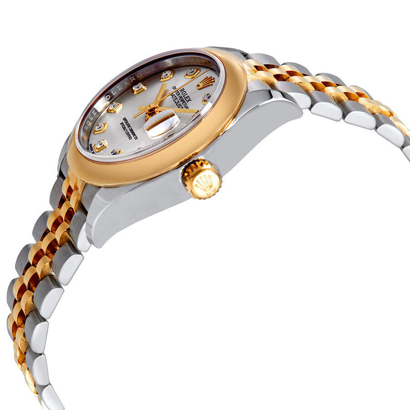Rolex Lady Datejust 28 Silver Dial Steel and 18K Yellow Gold Jubilee Watch #279163SDJ - Watches of America #2