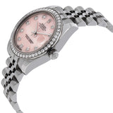 Rolex Lady Datejust 31 Pink Mother of Pearl Diamond Dial Steel and 18K White Gold Watch #178384PMDJ - Watches of America #2