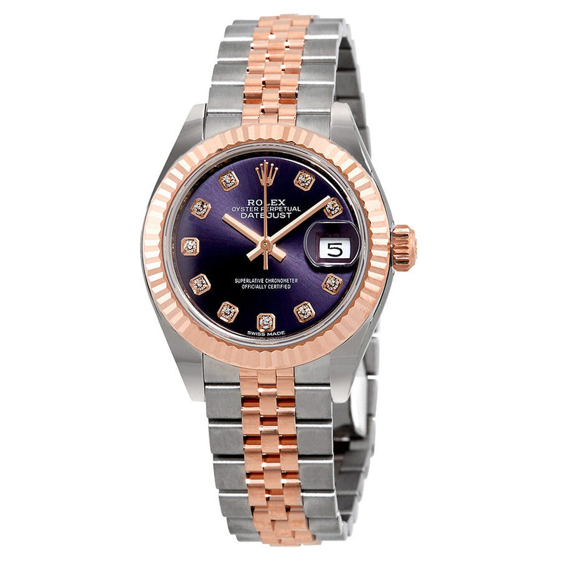 Rolex Lady-Datejust Aubergine Diamond Dial Automatic Ladies Watch #279171OBDJ - Watches of America