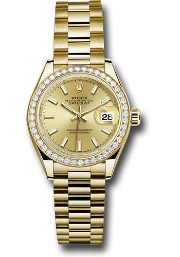 Rolex Lady Datejust Automatic 18 Carat Yellow Gold President Watch #279138CSP - Watches of America