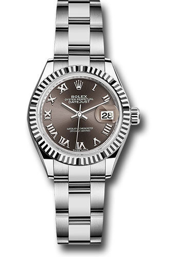 Rolex Lady Datejust Automatic Grey Dial Ladies Oyster Watch #279174GYRO - Watches of America