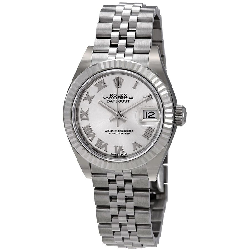 Rolex Lady Datejust Automatic Silver Dial Ladies Jubilee Watch #279174SRJ - Watches of America