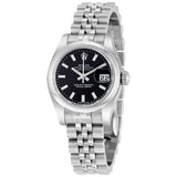 Rolex Lady Datejust Black Dial Jubilee Automatic Watch #179160BKSJ - Watches of America