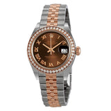 Rolex Lady Datejust Chocolate Dial Automatic Ladies Steel and 18K Jubilee Watch #279381CHRJ - Watches of America