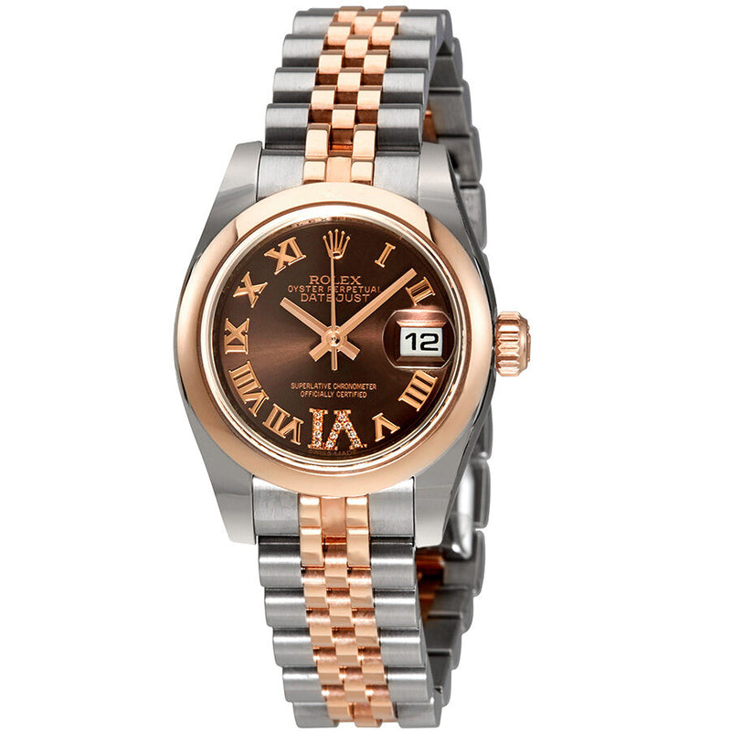 Rolex Lady Datejust Chocolate Diamond Dial Automatic Watch #179161CHRDJ - Watches of America