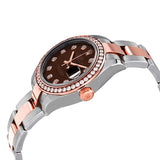 Rolex Lady Datejust Chocolate Diamond Dial Ladies Steel and 18ct Everose Gold Watch #279381CHDO - Watches of America #2