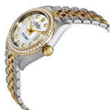 Rolex Lady Datejust Mother of Pearl Diamond Stainless Steel and 18K Yellow Gold Jubilee Watch #279383MDJ - Watches of America #2