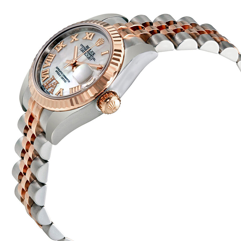 Rolex Lady Datejust Mother of Pearl Roman Numeral Diamond Dial Automatic Watch #179171MRDJ - Watches of America #2