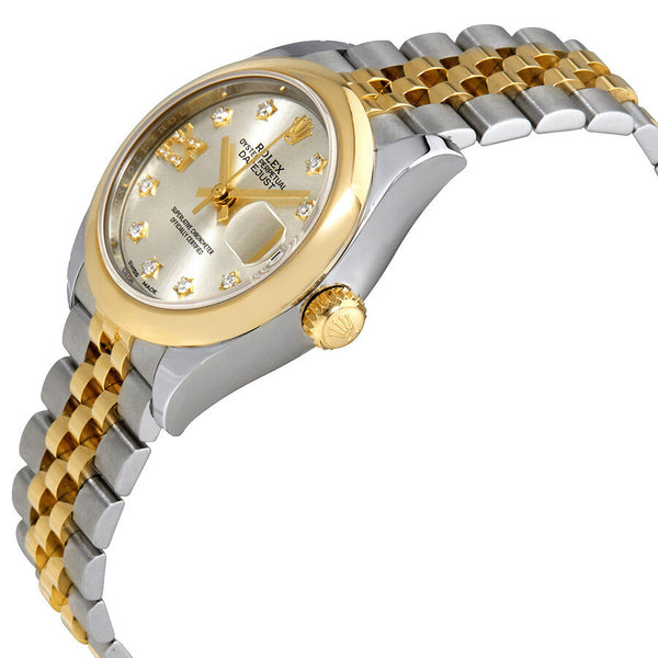 Rolex Lady Datejust Silver Dial Roman Numeral Diamond Ladies Watch #279163SDRJ - Watches of America #2