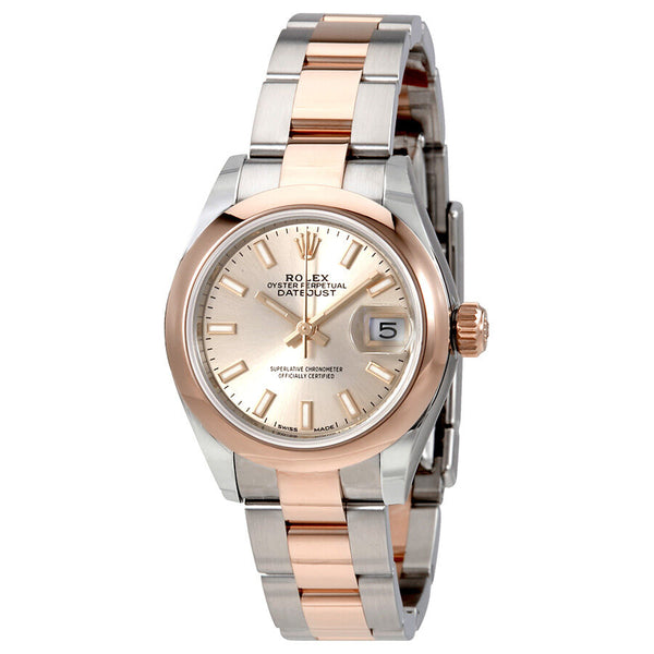 Rolex Lady Datejust Sundust Dial Steel and 18K Everose Gold Ladies Watch #279161SNSO - Watches of America