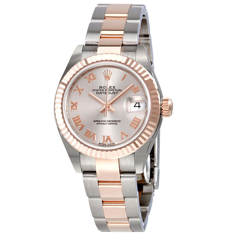 Rolex Lady Datejust Sundust Dial Steel and 18K Everose Gold Oyster Watch #279171SNRO - Watches of America