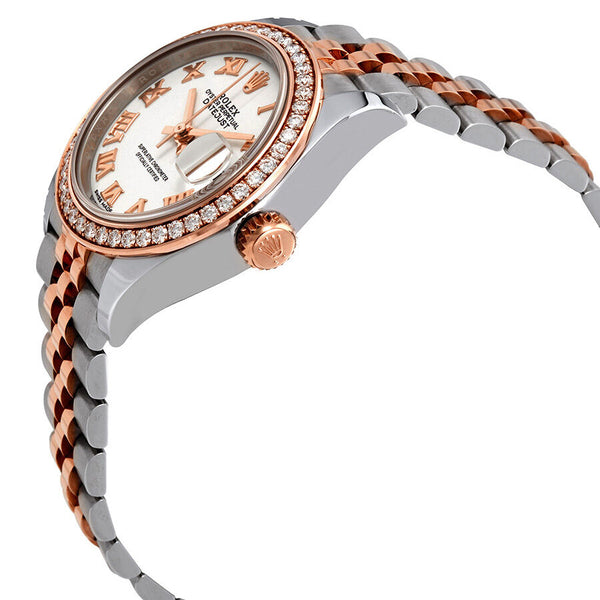 Rolex Lady Datejust White Dial Automatic Ladies Steel and 18K Everose Gold Jubilee Watch #279381WRJ - Watches of America #2