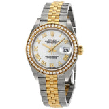 Rolex Lady-Datejust White Dial Automatic Ladies Steel and 18kt Yellow Gold Jubilee Diamonds Watch #279383WRJ - Watches of America