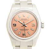 Rolex Lady Oyster Perpetual 26 Pink Dial Stainless Steel Oyster Bracelet Automatic Watch #176200PASO - Watches of America