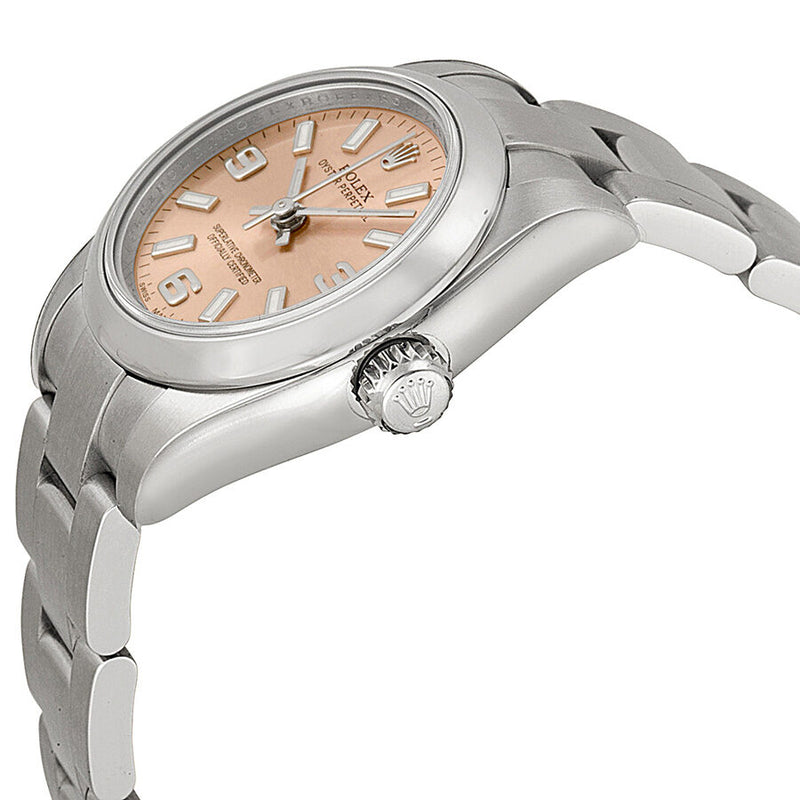 Rolex Lady Oyster Perpetual 26 Pink Dial Stainless Steel Oyster Bracelet Automatic Watch #176200PKSAO - Watches of America #2