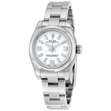 Rolex Lady Oyster Perpetual 26 White Dial Stainless Steel Oyster Bracelet Automatic Watch #176200WASO - Watches of America