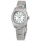 Rolex Lady Oyster Perpetual 26 White Dial Stainless Steel Oyster Bracelet Automatic Watch #176200WRO - Watches of America