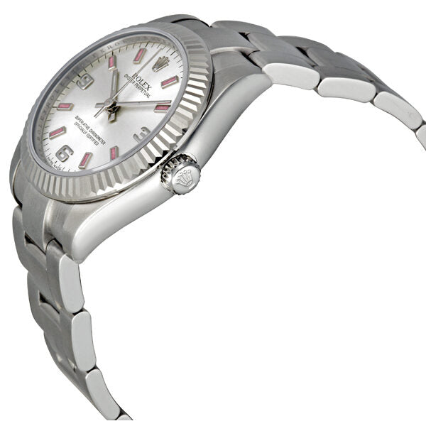 Rolex Oyster Perpetual 31 mm Silver Dial Stainless Steel Bracelet Automatic Unisex Watch #177234SAPSO - Watches of America #2