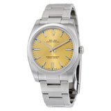 Rolex Oyster Perpetual 34 White Grape Dial Stainless Steel Bracelet Automatic Men's Watch #114200WGSO - Watches of America