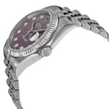 Rolex Oyster Perpetual 36 mm Dark Mother of Pearl Dial Stainless Steel Jubilee Bracelet Automatic Men's Watch #116234BKMDJ - Watches of America #2