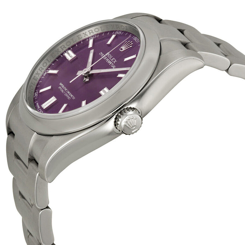 Rolex Oyster Perpetual 36 mm Purple Dial Stainless Steel Bracelet Men's Watch #116000PUSO - Watches of America #2