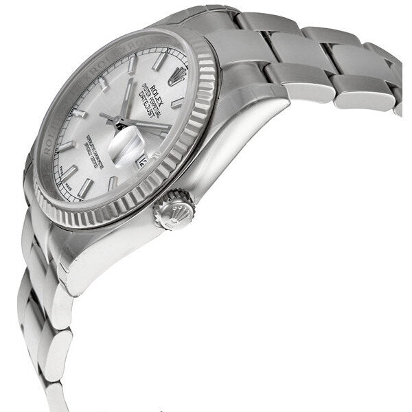 Rolex Oyster Perpetual 36 mm Silver Dial Stainless Steel Bracelet Automatic Men's Watch 116234SSO #116234-SSO - Watches of America #2