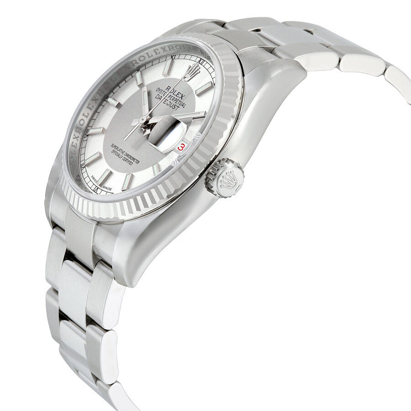 Rolex Oyster Perpetual 36 mm Silver Rhodium Dial Stainless Steel Bracelet Automatic Ladies Watch #116234SRSO - Watches of America #2
