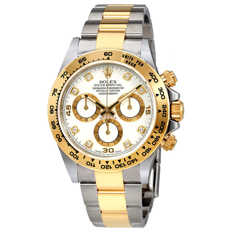 Rolex Oyster Perpetual Cosmograph Daytona White Diamond Dial Ladies Watch #116503WDO - Watches of America