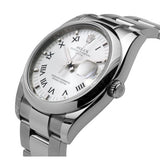 Rolex Oyster Perpetual Date 34 Silver Dial Stainless Steel Bracelet Automatic Men's Watch #115200SRO - Watches of America #3