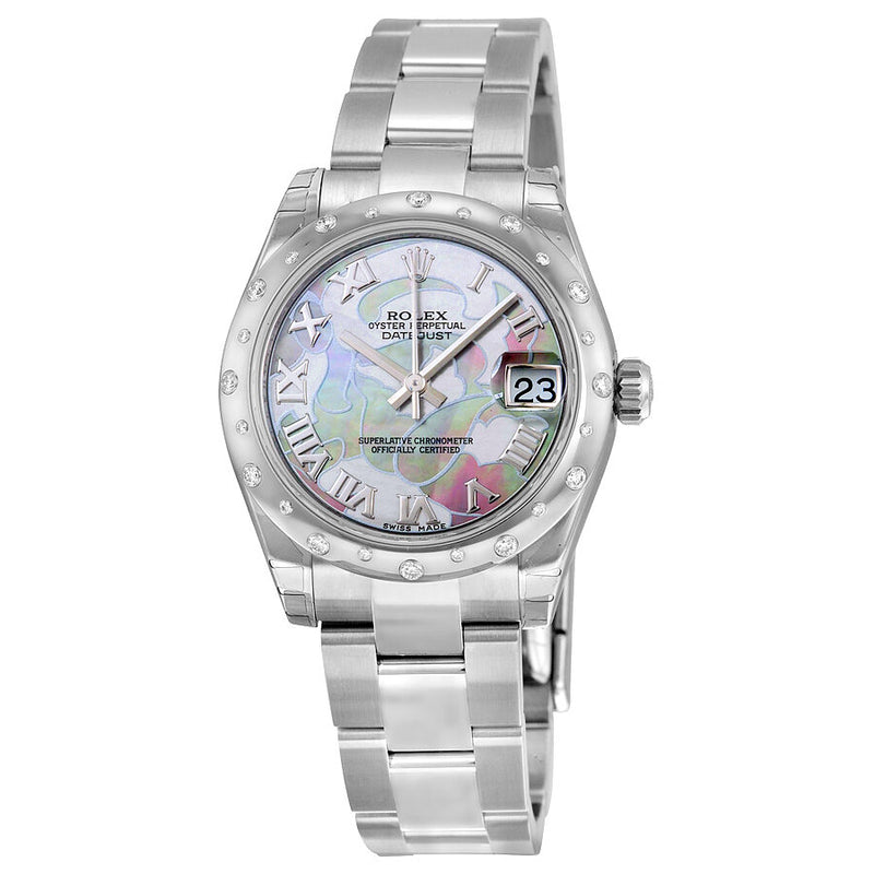 Rolex Oyster Perpetual Datejust 31 Goldust Dream Mother of Pearl Dial Stainless Steel Bracelet Automatic Ladies Watch #178344GDDMRO - Watches of America