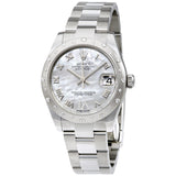 Rolex Oyster Perpetual Datejust 31 Mother of pearl Dial Stainless Steel Bracelet Automatic Ladies Watch #178344MRDO - Watches of America