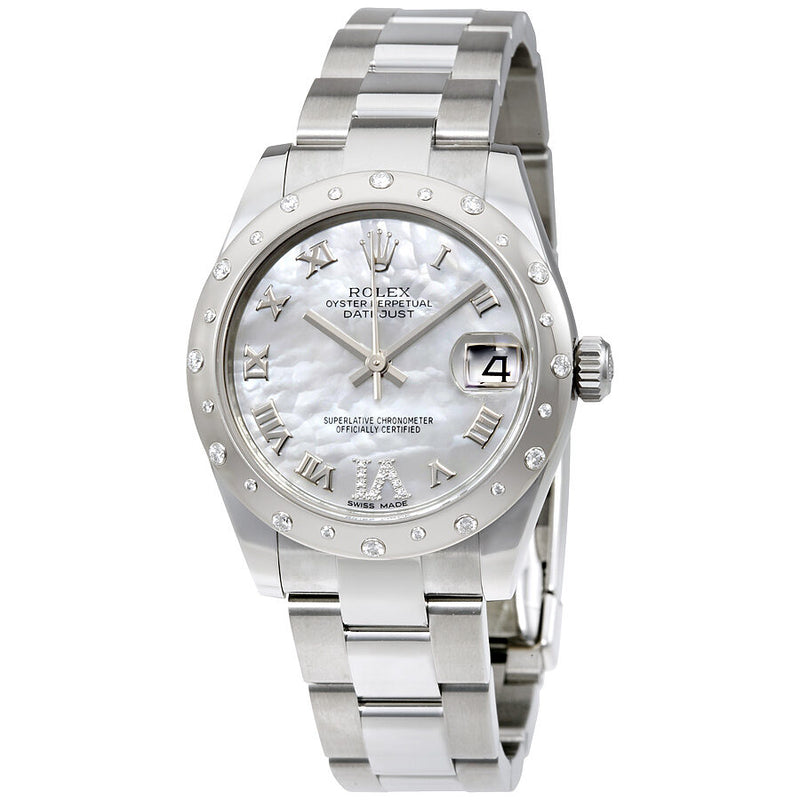 Rolex Oyster Perpetual Datejust 31 Mother of pearl Dial Stainless Steel Bracelet Automatic Ladies Watch #178344MRDO - Watches of America