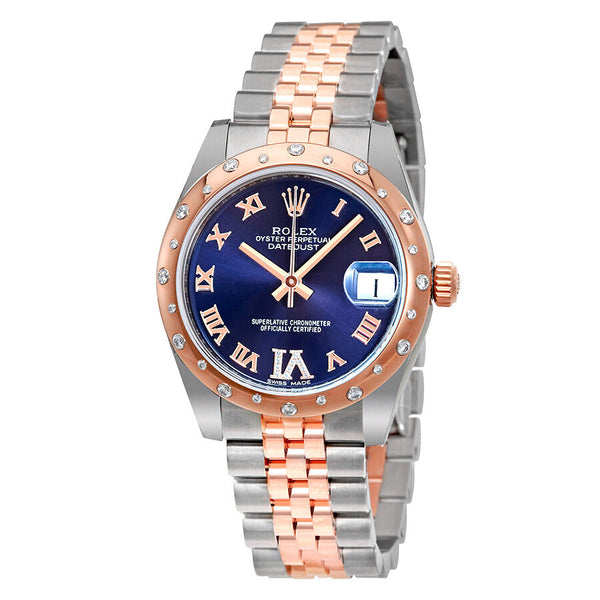 Rolex Oyster Perpetual Datejust 31 Purple Diamond Dial Ladies Watch #178341PURDJ - Watches of America