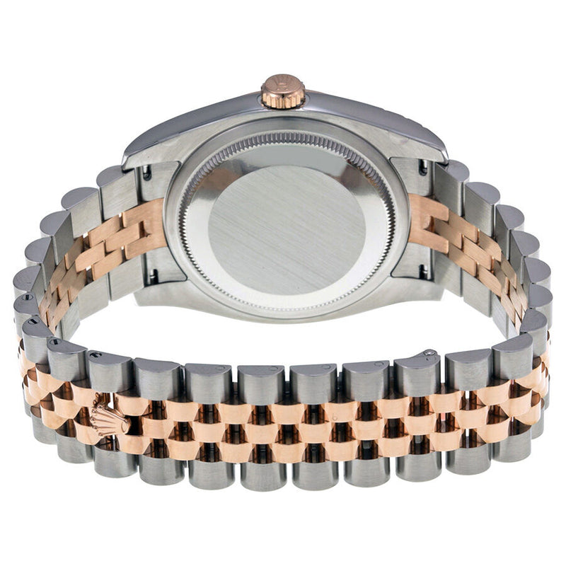 Rolex Oyster Perpetual Datejust 36 Black Dial Stainless Steel and 18K Everose Gold Jubilee Bracelet Automatic Men's Watch #116201BKDJ - Watches of America #3