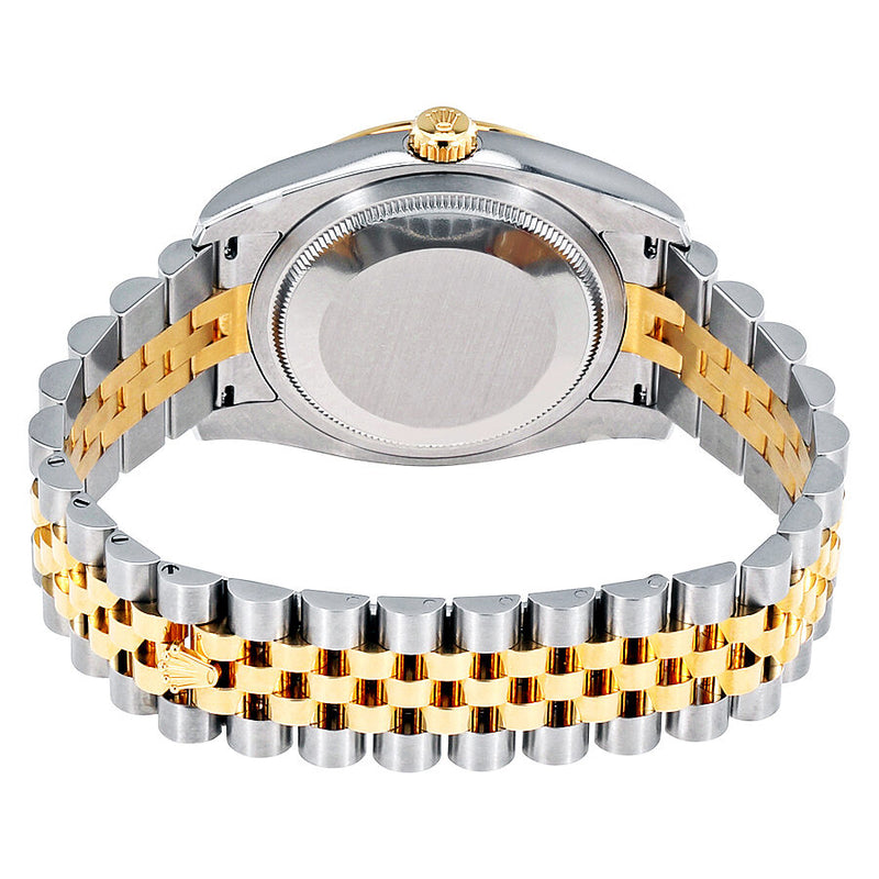 Rolex Oyster Perpetual Datejust 36 Black Dial Stainless Steel and 18K Yellow Gold Jubilee Bracelet Automatic Men's Watch #116243BKJRJ - Watches of America #3