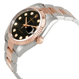 Rolex Oyster Perpetual Datejust 36 Black Dial Stainless Steel and 18K Everose Gold Bracelet Automatic Men's Watch #116231BKJDO - Watches of America #2