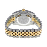 Rolex Oyster Perpetual Datejust 36 Black Mother of Pearl Dial Stainless Steel and 18K Yellow Gold Jubilee Bracelet Automatic Men's Watch #116233BKMDJ - Watches of America #3