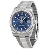 Rolex Oyster Perpetual Datejust 36 Blue Dial Stainless Steel Bracelet Automatic Unisex Watch #116244BLSO - Watches of America