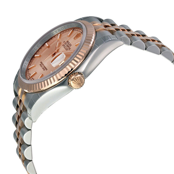 Rolex Oyster Perpetual Datejust 36 Pink Champagne Dial Stainless Steel and 18K Everose Gold Jubilee Bracelet Automatic Ladies Watch #116231PSJ - Watches of America #2