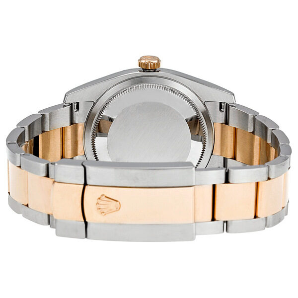 Rolex Oyster Perpetual Datejust 36 Silver Dial Stainless Steel and 18K Everose Gold Bracelet Automatic Men's Watch #116201SSO - Watches of America #3