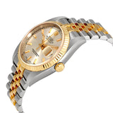 Rolex Oyster Perpetual Datejust 36 Silver Dial Stainless Steel and 18K Yellow Gold Jubilee Bracelet Automatic Men's Watch #116233SSJ - Watches of America #2