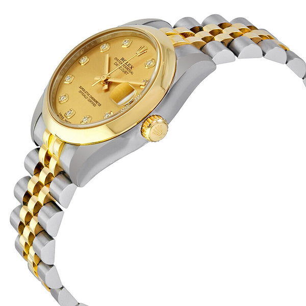 Rolex Oyster Perpetual Datejust Champagne Dial Automatic Stainless Steel and 18 Carat Yellow Gold Watch #178243CDJ - Watches of America #2