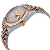 Rolex Oyster Perpetual Datejust Silver Dial Stainless Steel 18K Everose Gold Diamond Ladies Watch 116201SDJ#116201SJDJ - Watches of America #2