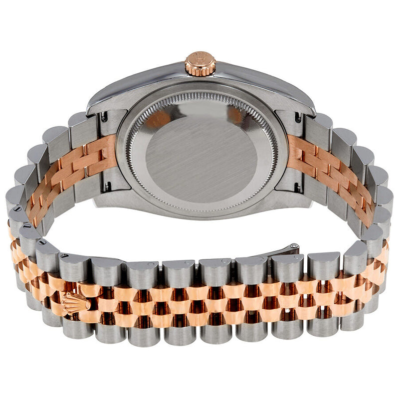 Rolex Oyster Perpetual Datejust Silver Dial Stainless Steel 18K Everose Gold Diamond Ladies Watch 116201SDJ#116201SJDJ - Watches of America #3