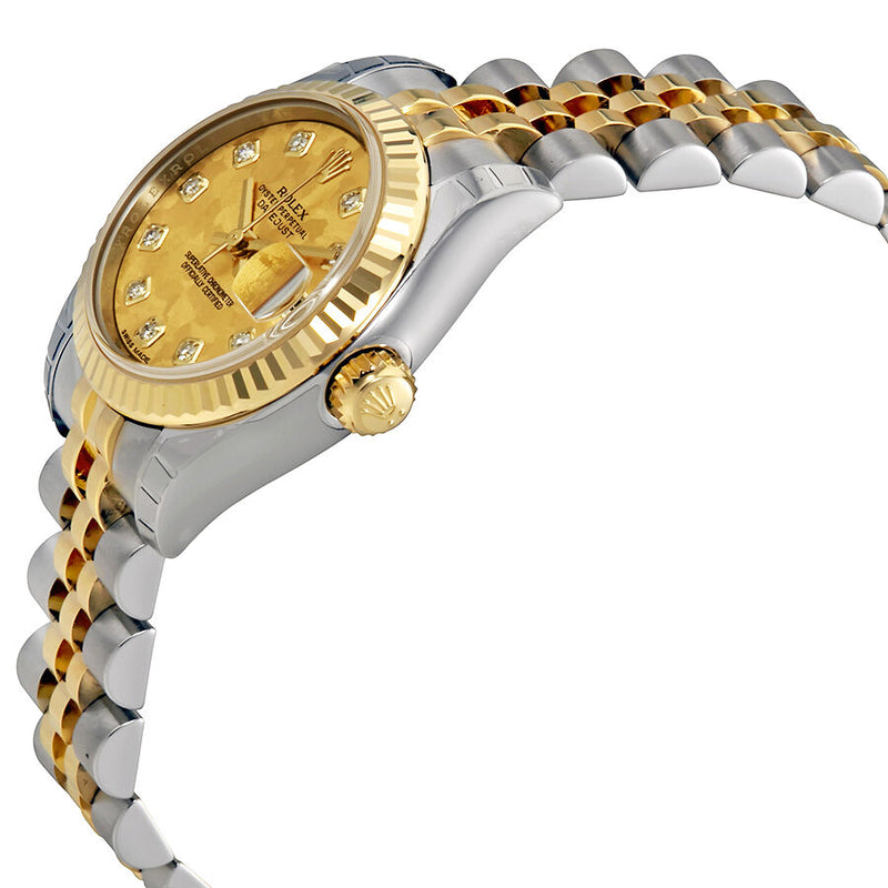 Rolex Oyster Perpetual Lady Datejust Gold Crystal Dial Automatic Ladies Stainless Steel and 18K Yellow Gold Watch #179173GCDJ - Watches of America #2